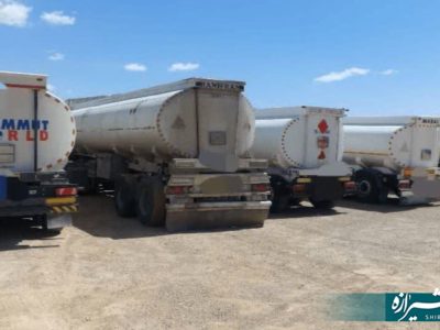 توقیف ۱۰ کامیون حامل گازوئیل قاچاق در آباده