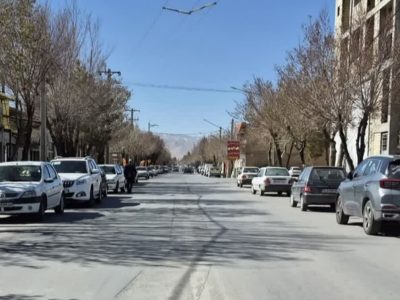 خیابان سعدی آباده با چهره‌ای نو 