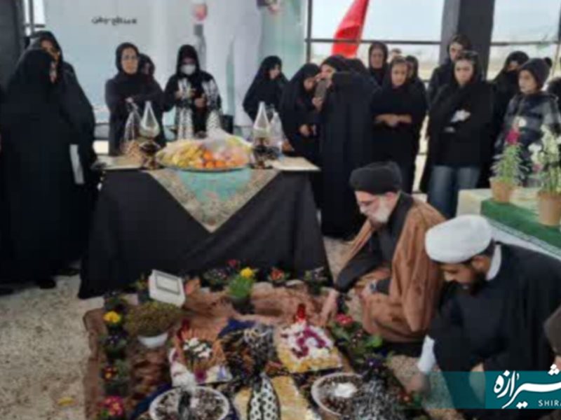 مراسم هفتم شهید دانشور در آباده برگزار شد