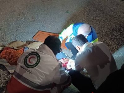 واژگونی سمند در جاده آباده_سمیرم با ۲ مصدوم