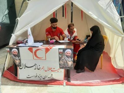 ️پوشش امدادی مراسم تشییع و تدفین شهید شیخ منصور حبیبی‌پور در ایزدخواست