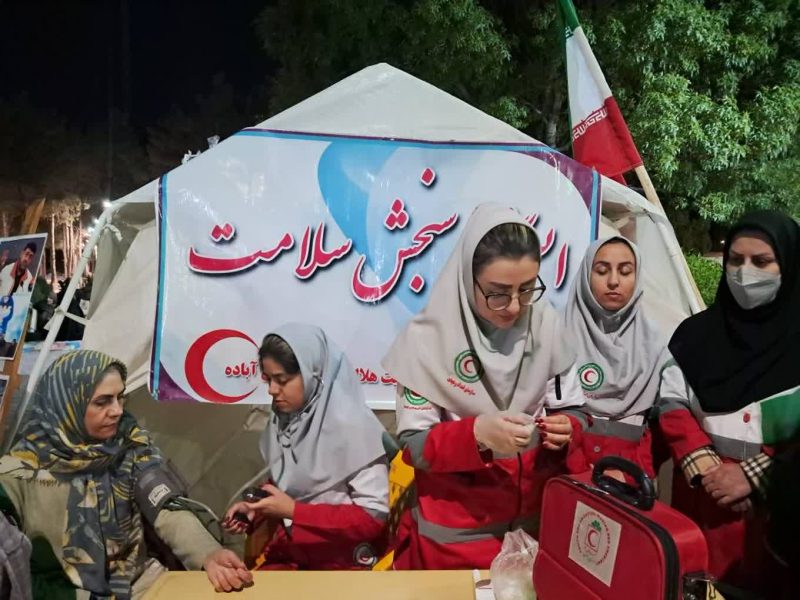 ️پوشش امدادی مراسم جشن بزرگ میلاد امام رضا(ع) در شهرآباده