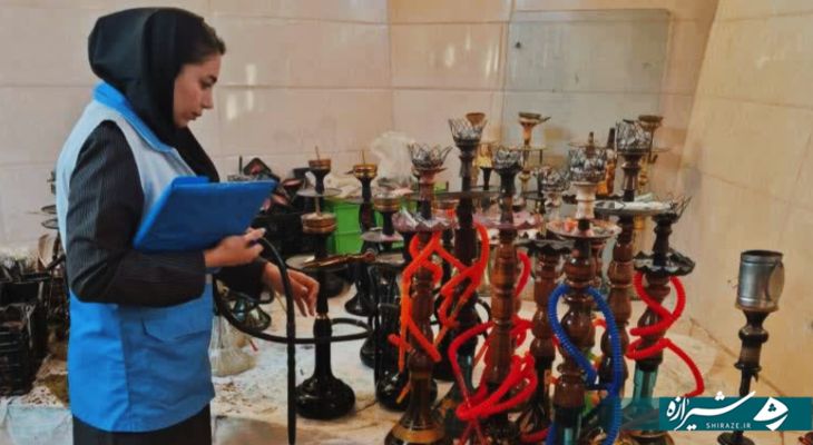 جمع‌آوری قلیان از کافه و رستوران‌های آباده